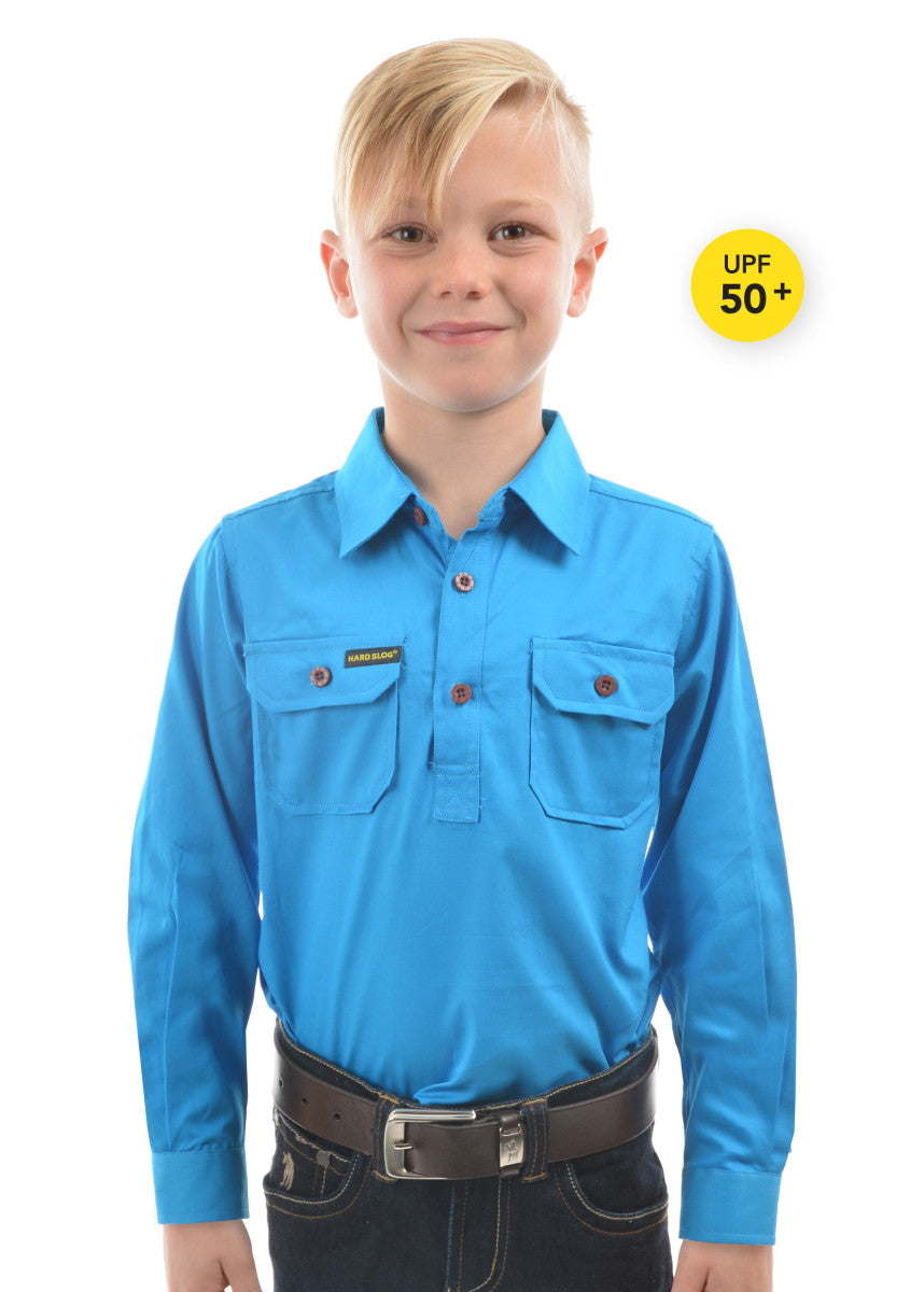 Thomas Cook Kids Half Placket Light Cotton Shirt